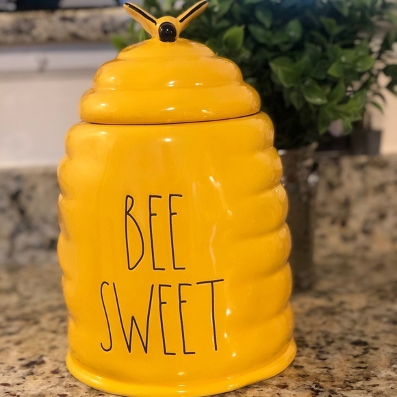 Rae Dunn Kitchen Rae Dunn Bee Sweet 1x7 Bee Hive Canister Poshmark